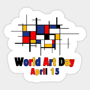 World Art Day Sticker